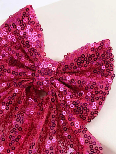 Sequence bow hair clips - Ally Pop