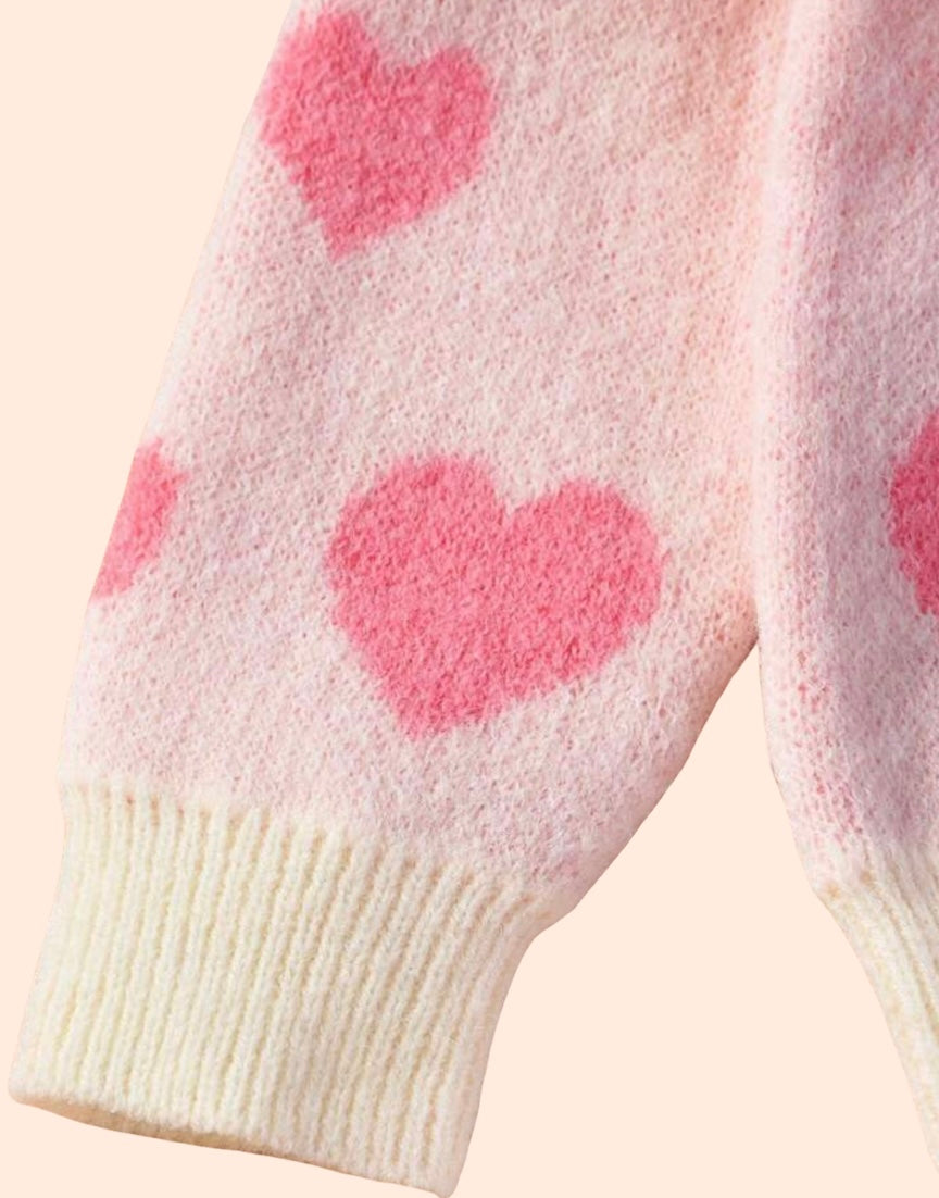 Heart sweater pant set - Ally Pop