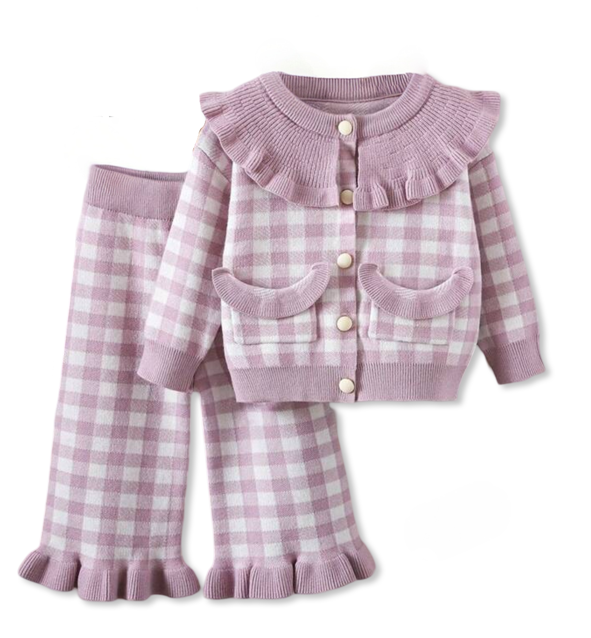 Plaid Lilac Set - Ally Pop