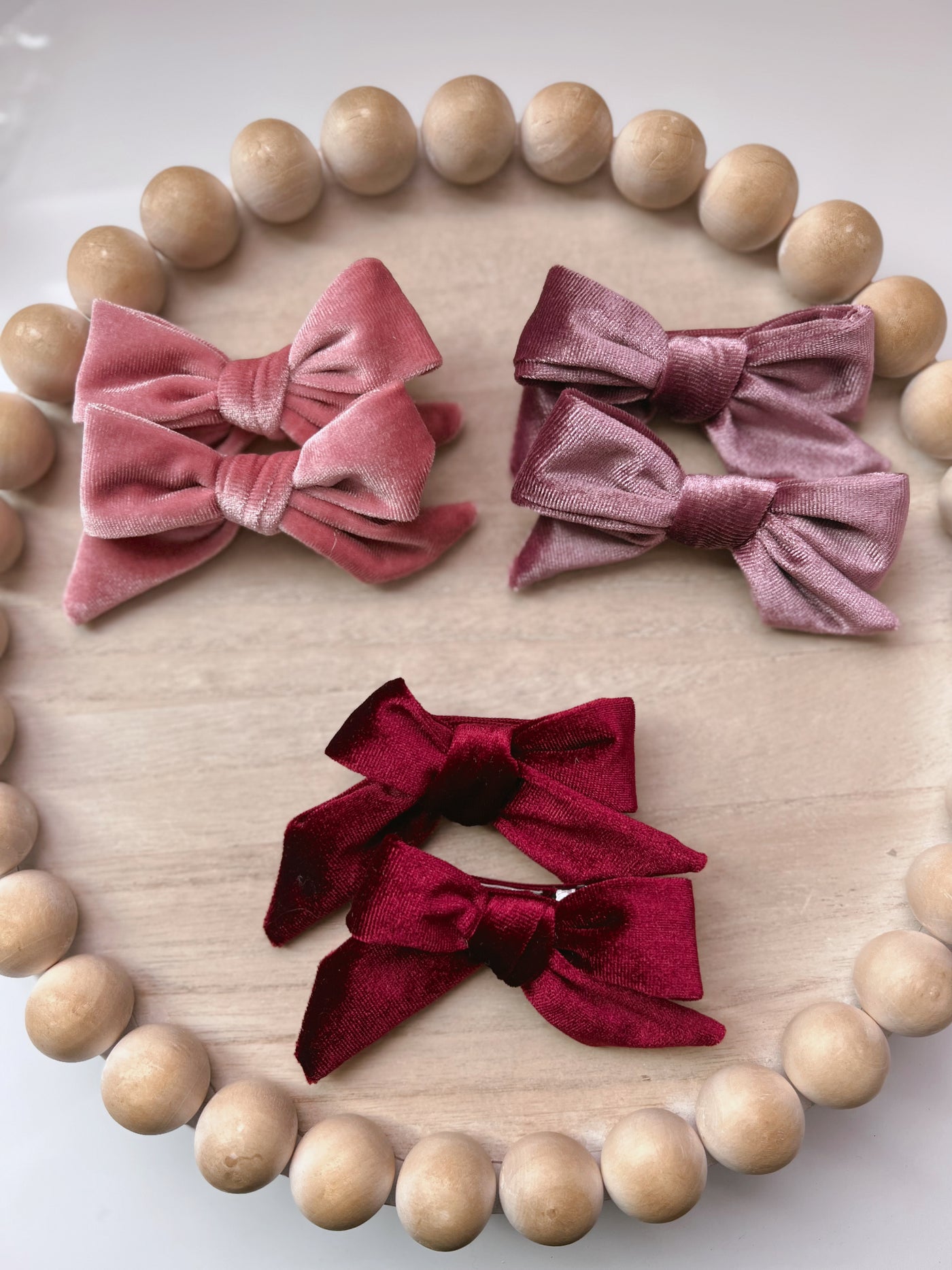 2pc Baby velvet hair clips - Ally Pop