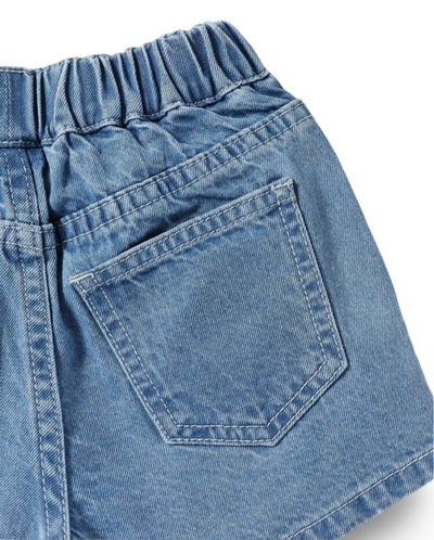 Denim skort