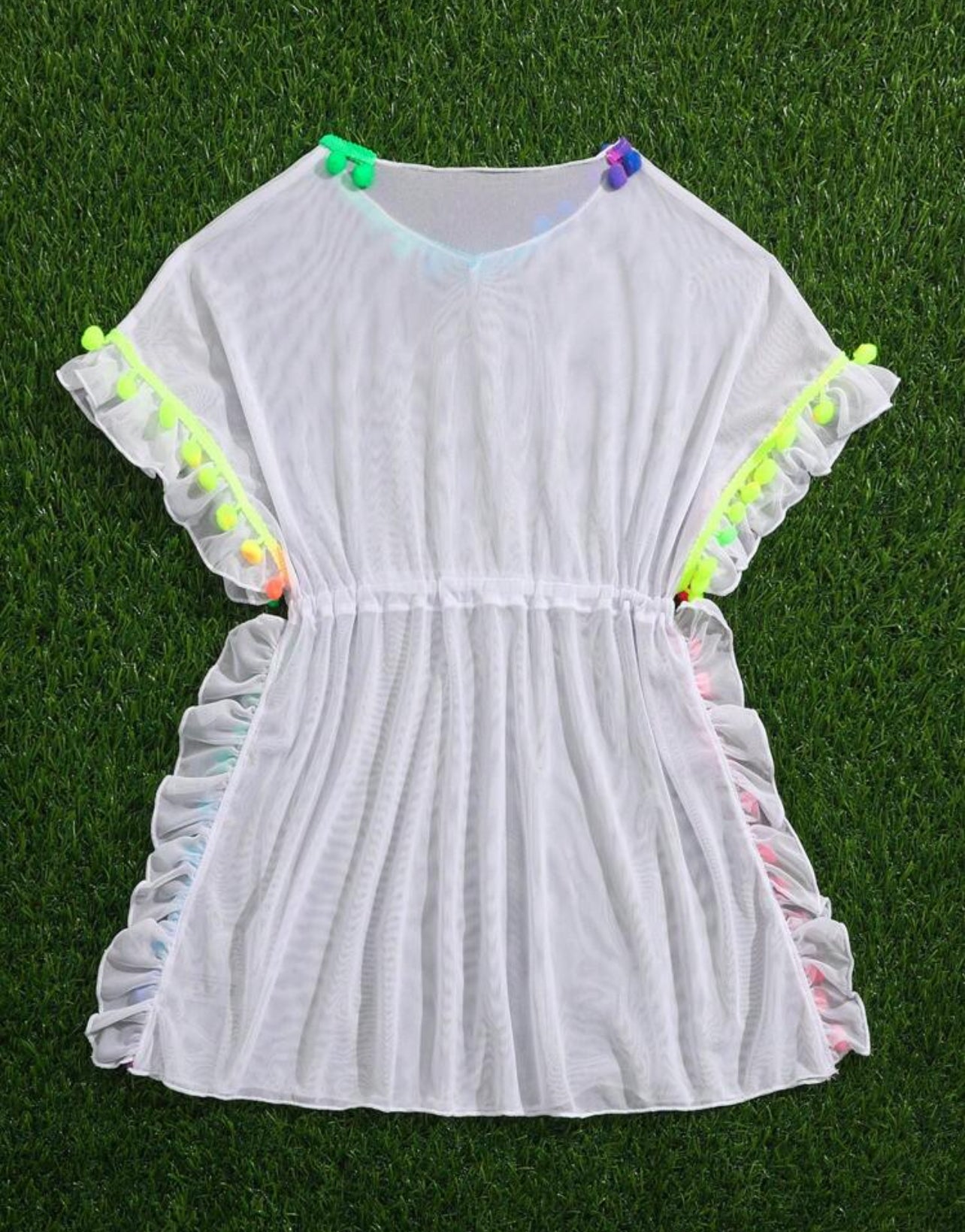 Pom Pom swimsuit cover-up - Ally Pop