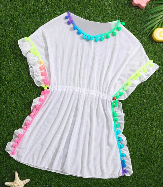 Pom Pom swimsuit cover-up - Ally Pop