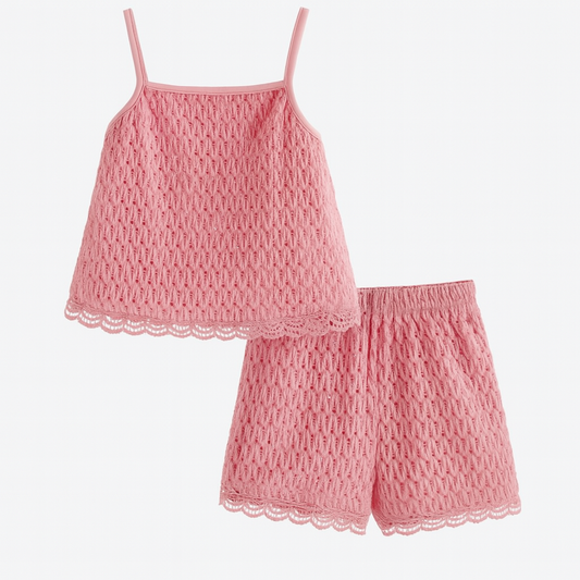 Pink knit set - Ally Pop