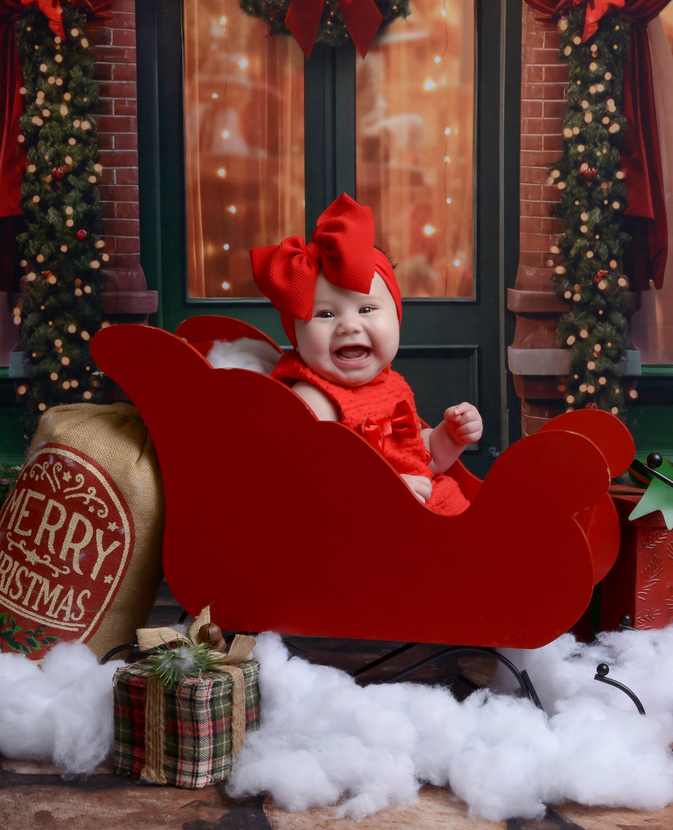 Baby merry bow dress