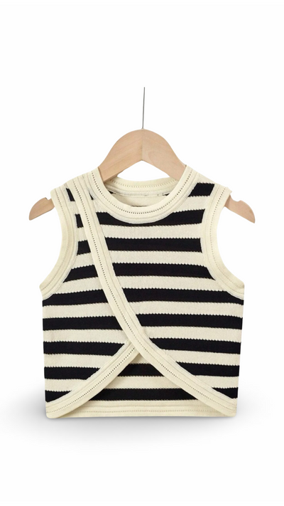 Striped knitted top - Ally Pop