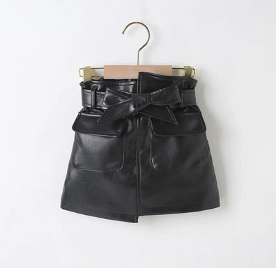 Toddlers Faux Leather skirt