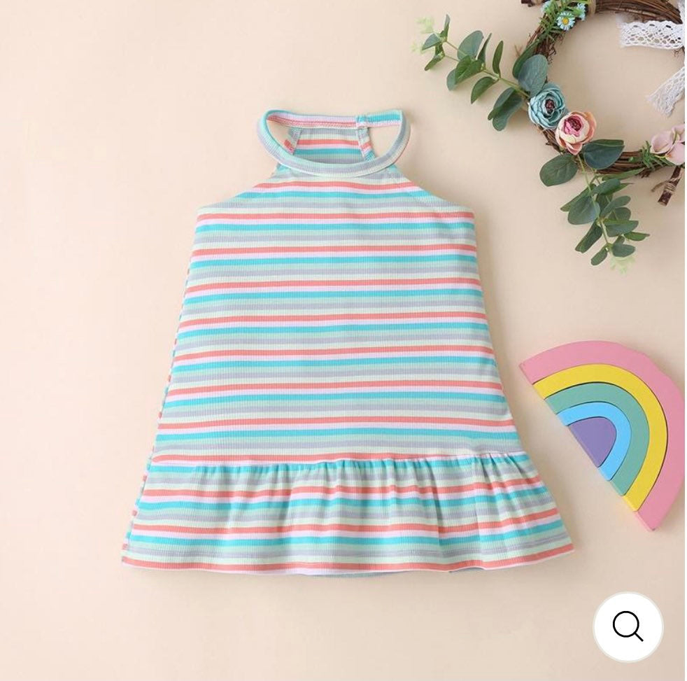 Toddler girl stripped dress