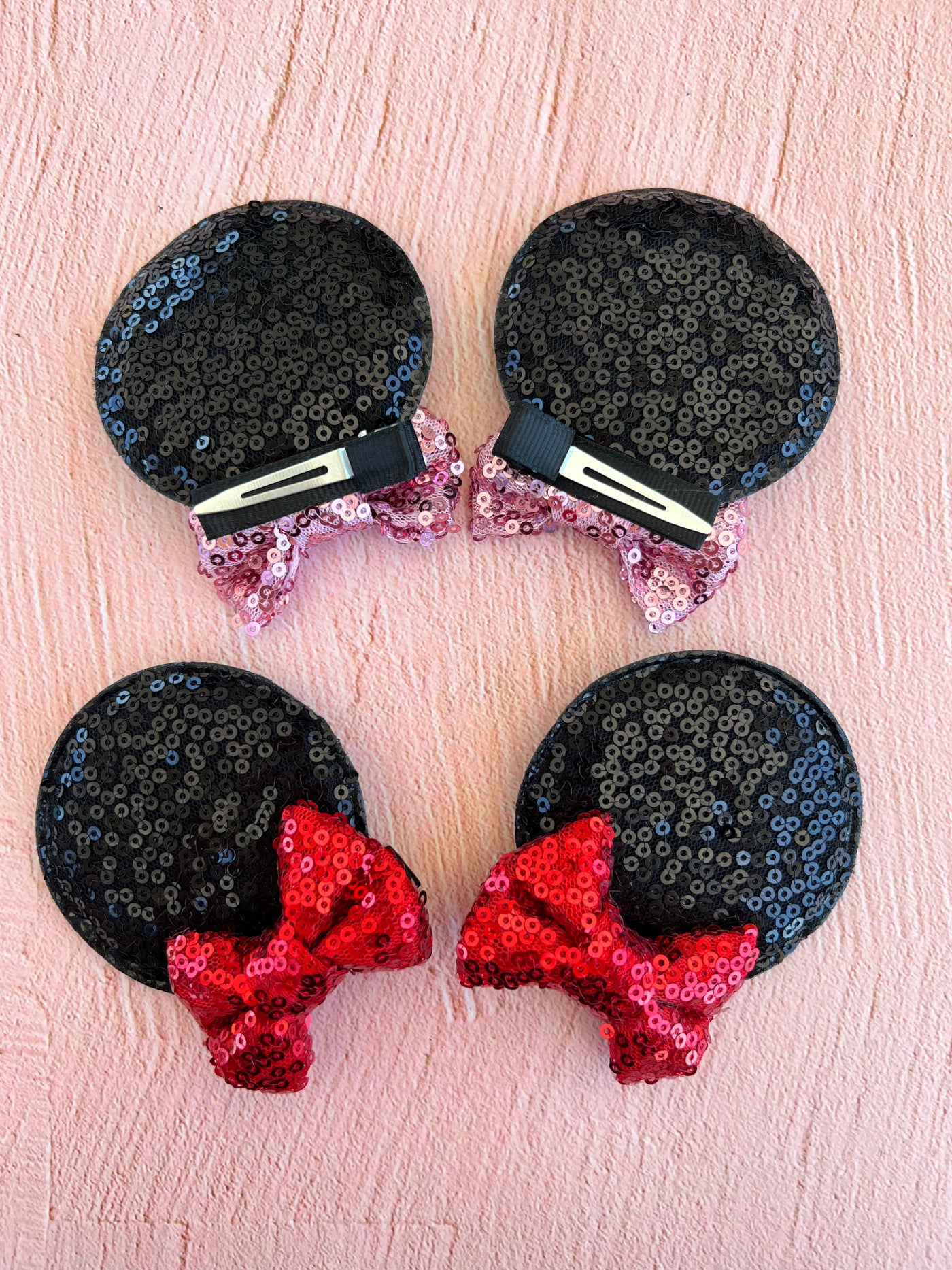 Mickey and Minnie hair clips - Ally Pop