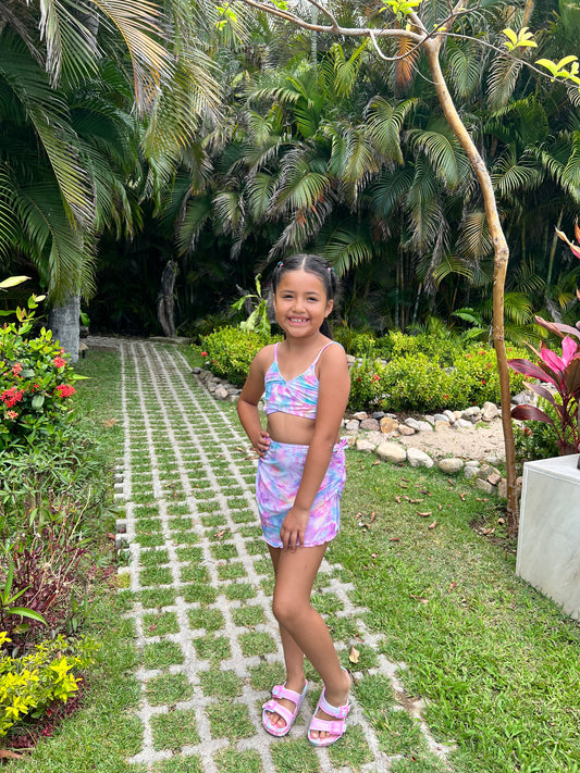 Three piece tie dye bathing suit, - Ally Pop