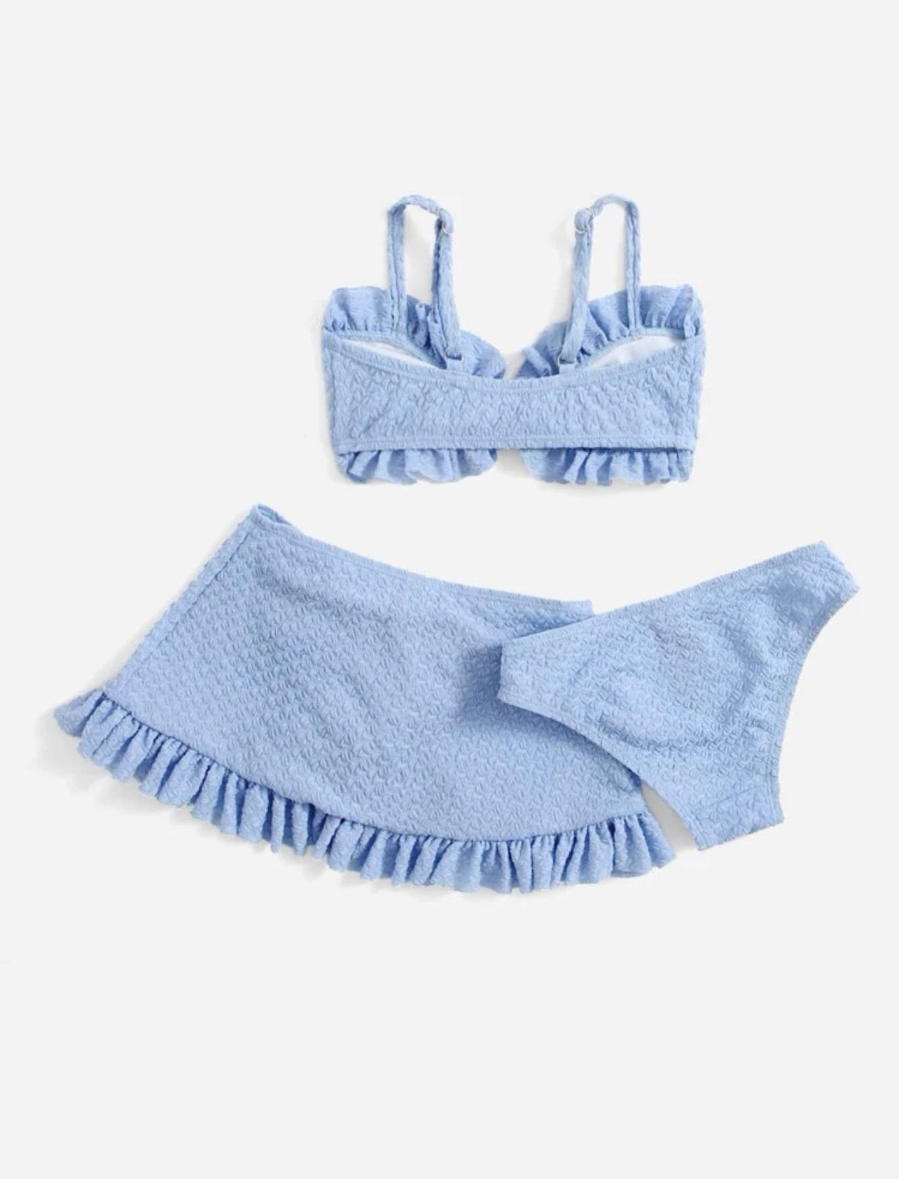 Toddler girl textured bow swimsuit - Ally Pop